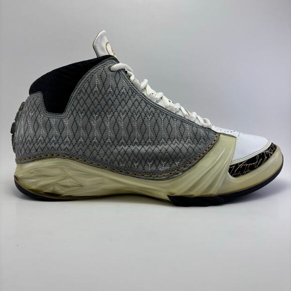 NIKE AIR JORDAN 2008 Retro OG 23 Xx3 White Stealth Shoes Mens Size 11 - Picture 3 of 12